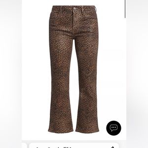 Frame Denim Le Crop Mini Boot Leopard